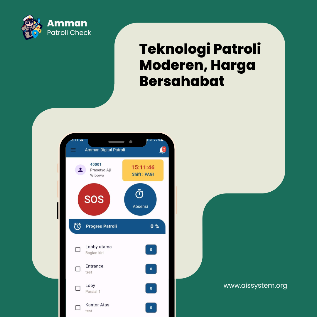 Aplikasi Patroli Digital dengan Monitoring Security Realtime & Face Recognition